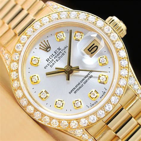 diamond bezel for ladies rolex.